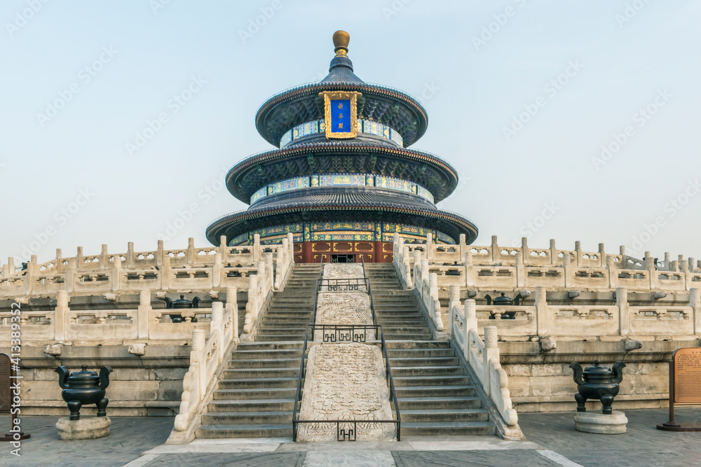 China, Beijing. Temple of Heaven, Hall of Prayer for Good Harvests.