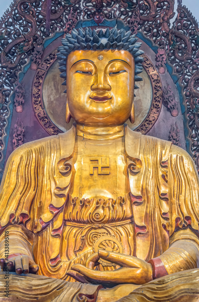 China, Shanghai. Jade Buddha Temple.