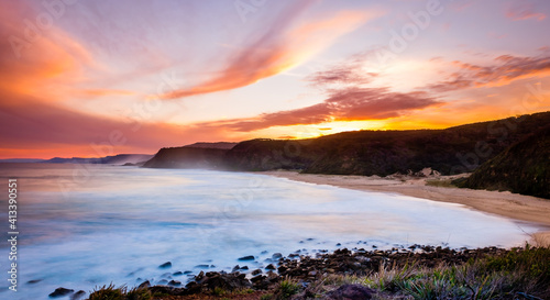 Photography Sunset Scape along Garie Beach in Royal National Park