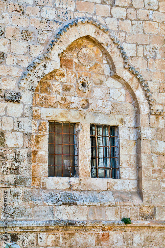 Israel, Jerusalem. Mount Zion, Upper Room exterior.
