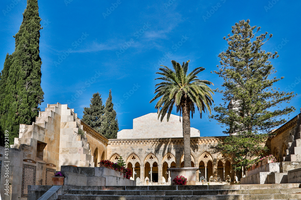 Israel, Jerusalem. Mount of Olives, Church of the Pater Noster.
