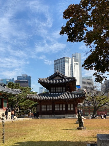 한국 시청에 위치한 덕수궁