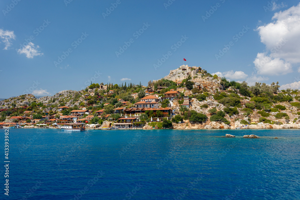 Fototapeta premium Kalekoy, Kekova, Antalya, Turkey.
