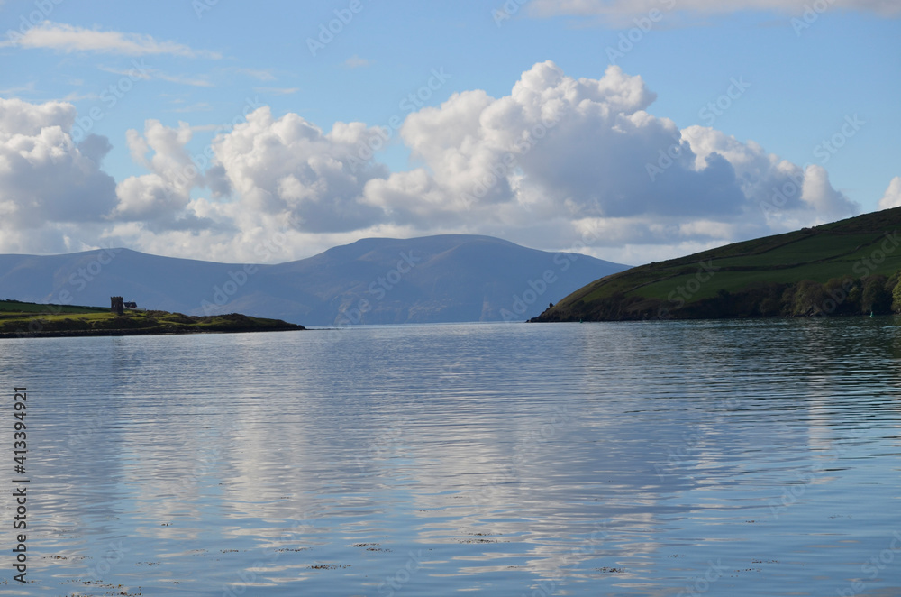 lake and mountains