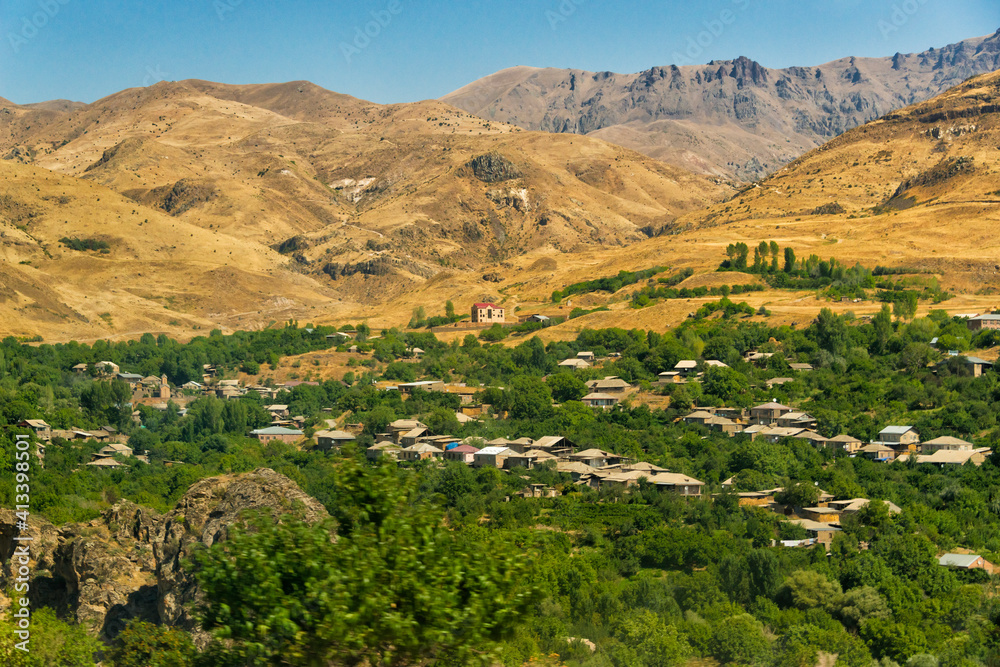 Village with vineyard, Areni, Vayots Dzor Province, Armenia