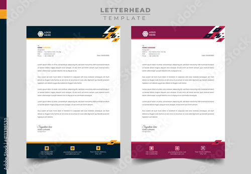 Professional Business Letterhead Design, Modern letterhead template