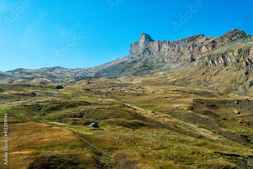 Landscape in the Greater Caucasus  Quba region  Azerbaijan