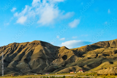 Village in the Greater Caucasus, Ismailli region, Azerbaijan photo