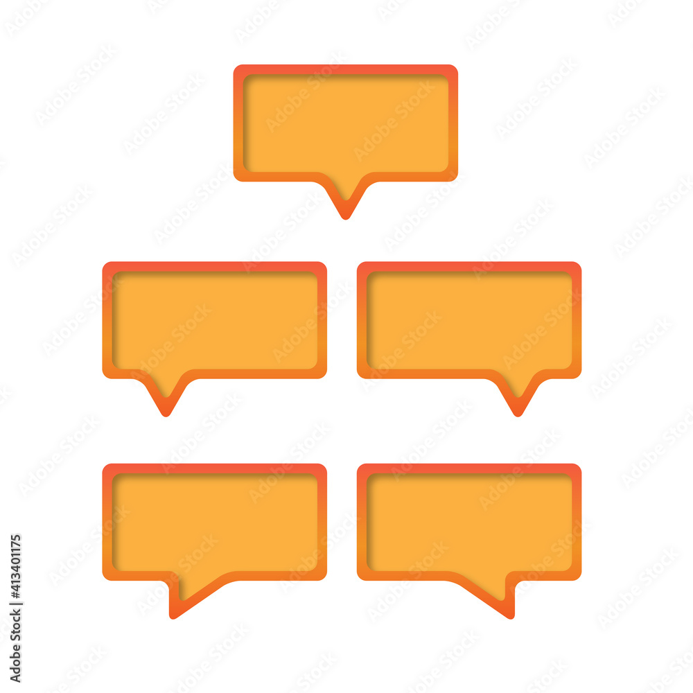 message  ilustration design. chat box icon. ready use vector.