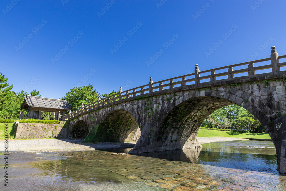 Fototapeta premium 石橋記念公園 西田橋 鹿児島県鹿児島市
