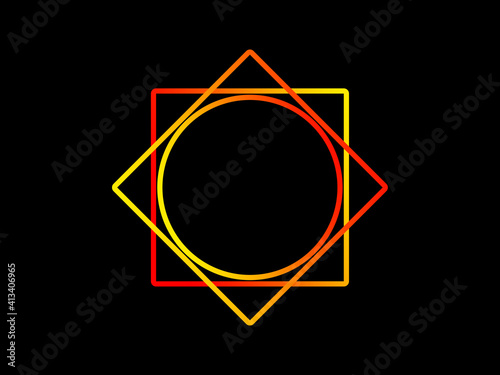 gold star on black background