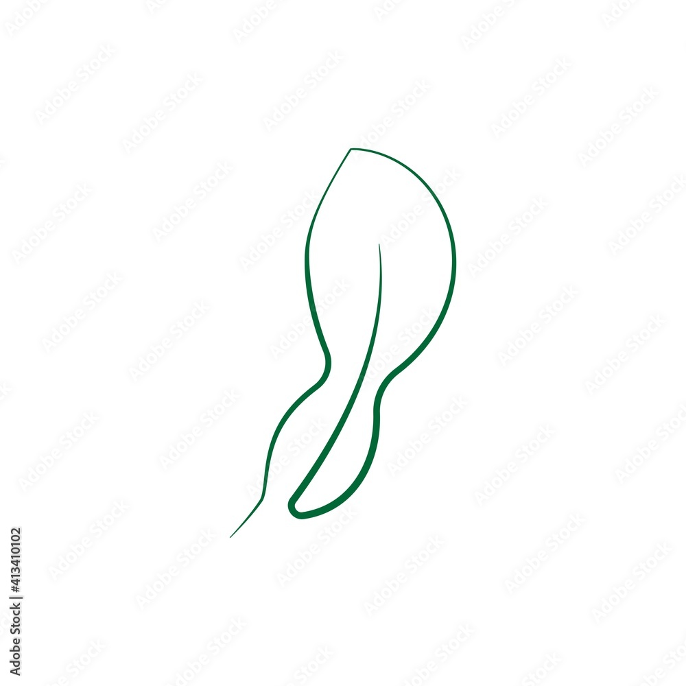Obraz premium lime leaves logo