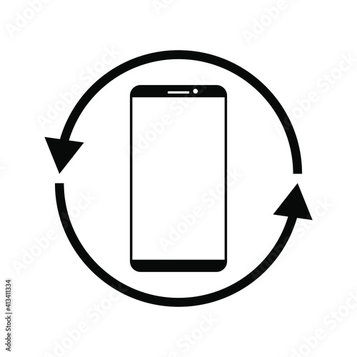 Mobile phone with blank screen