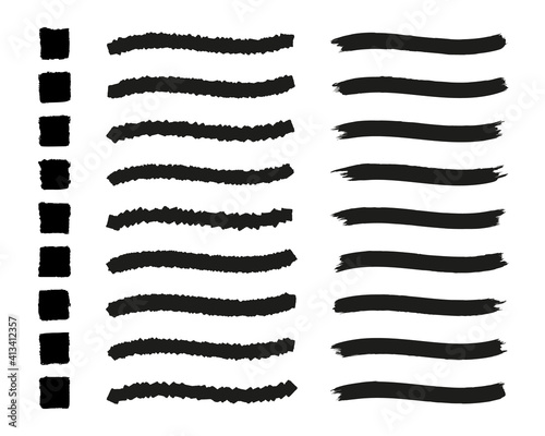 Set of 9 fixed and random scatter brushes + 9 paint art brushes + editable templates paint vector. Created using AI CS6.