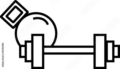 vector de pesas de gimnasio  