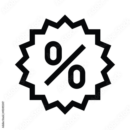 discount sign icon vector
