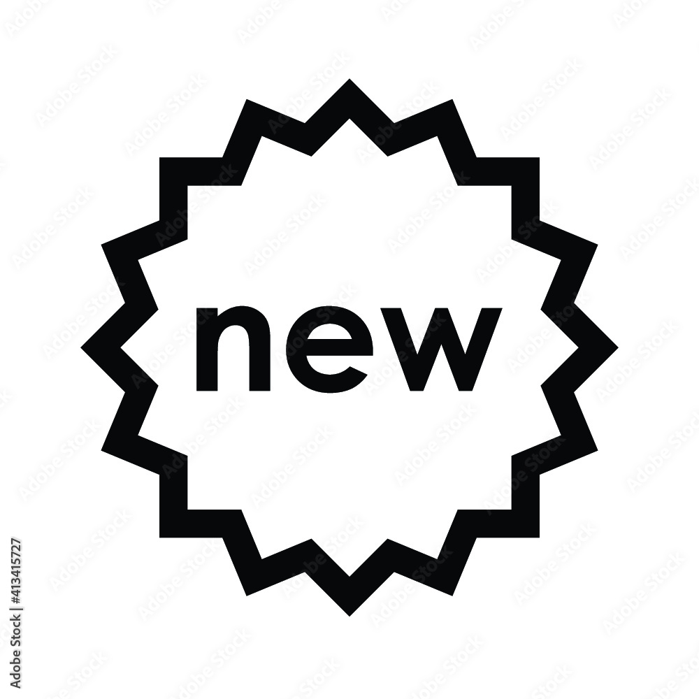 new badge icon vector new badge icon vector