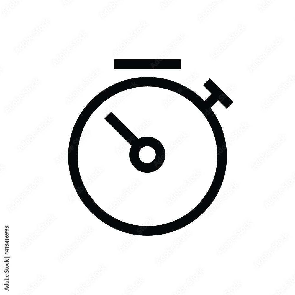 stopwatch icon vector stopwatch icon vector