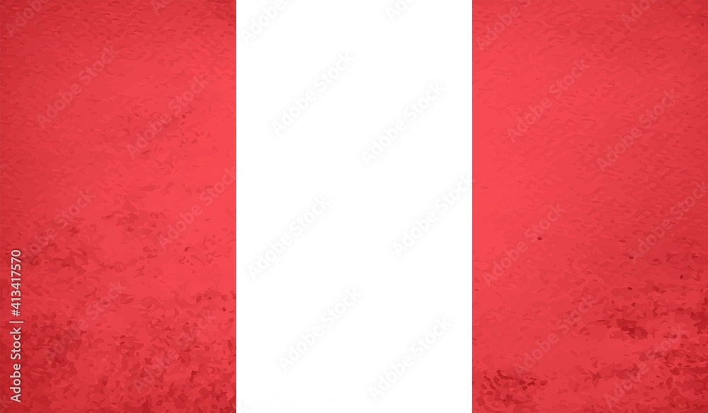 Grunge Peru flag. Peru flag with waving grunge texture. Grunge Peru flag. Peru flag with waving grunge texture.