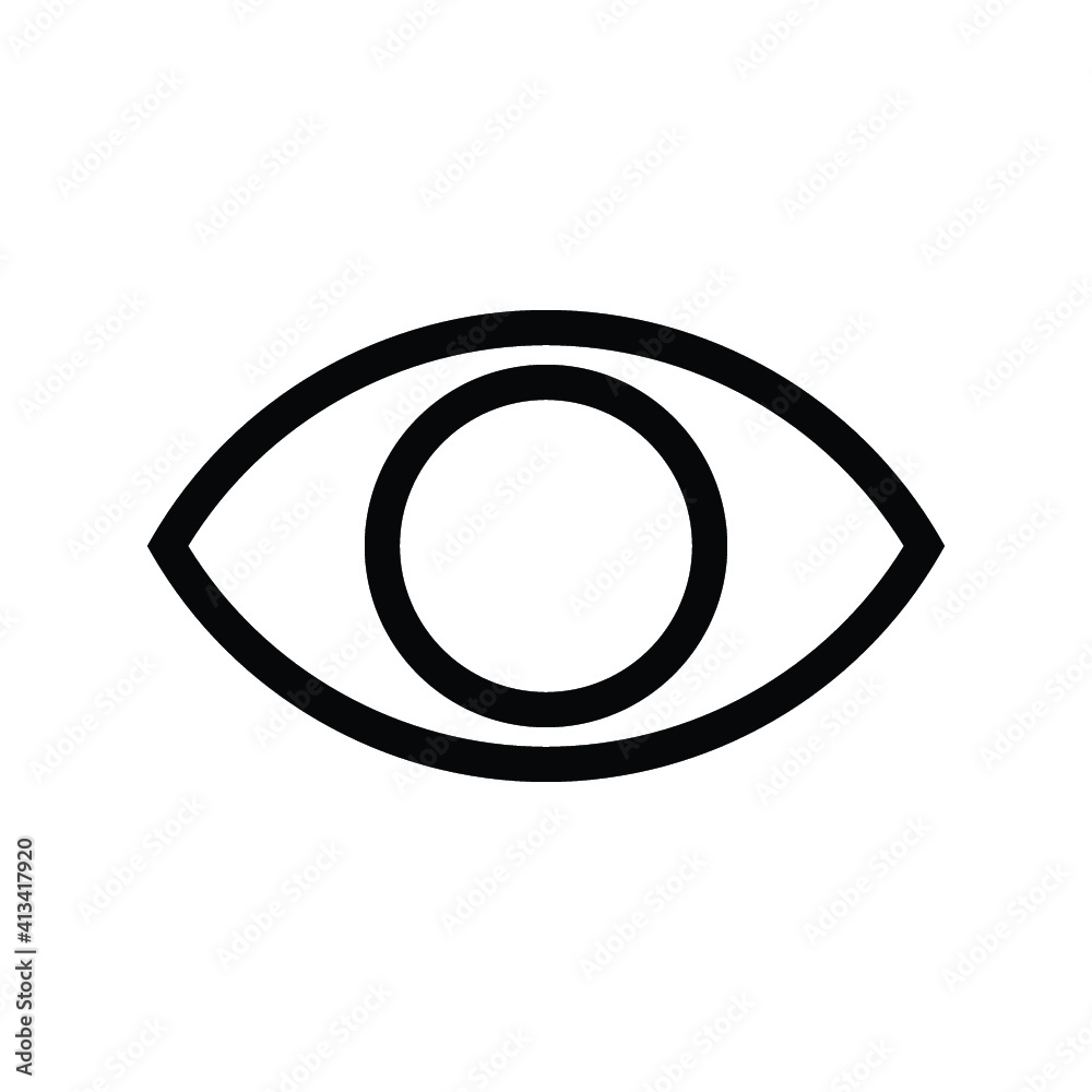 visible icon, eye vector visible icon, eye vector