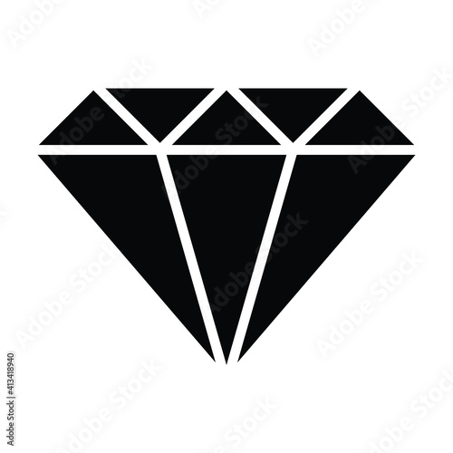 diamond jewelry icon vector