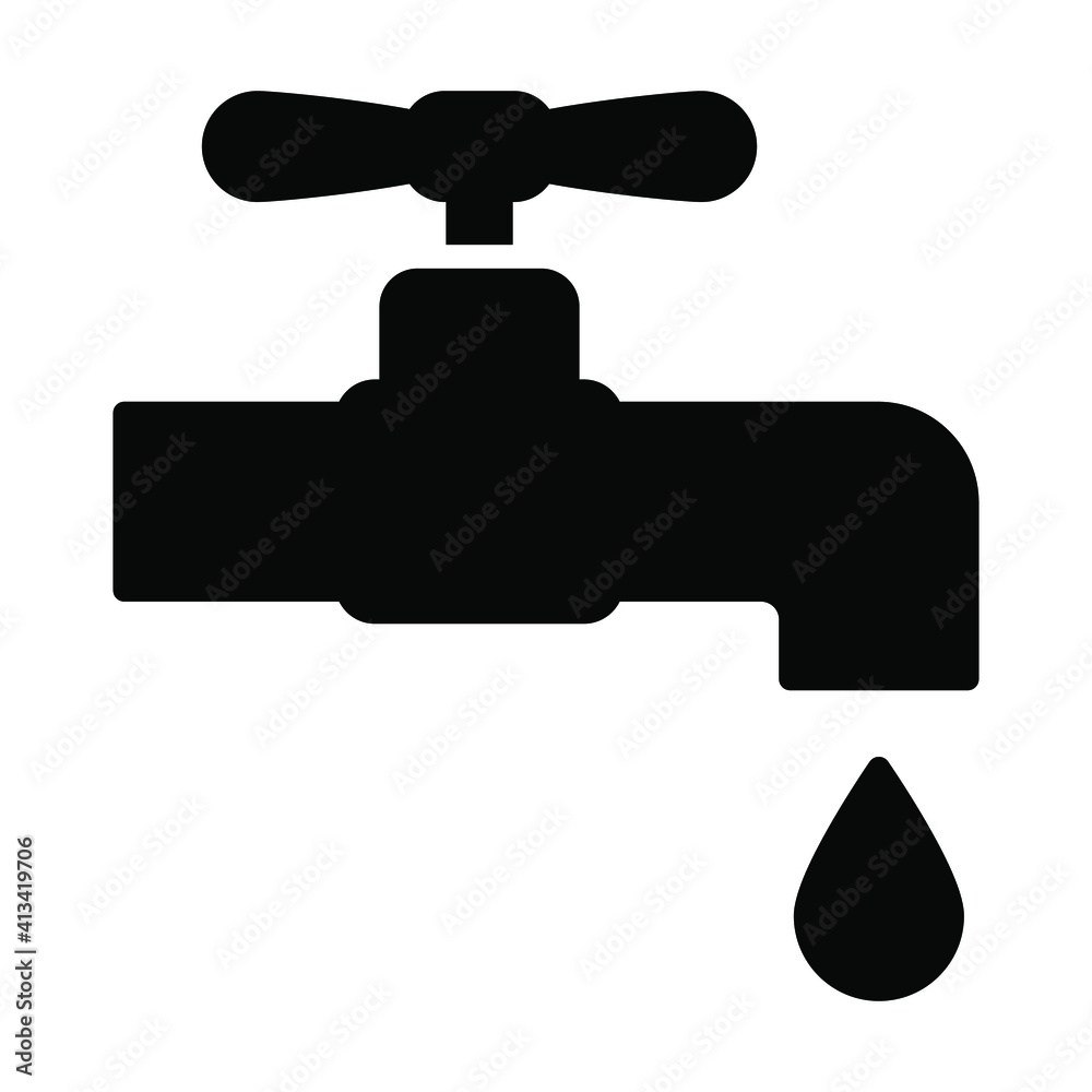 water faucet icon vector water faucet icon vector