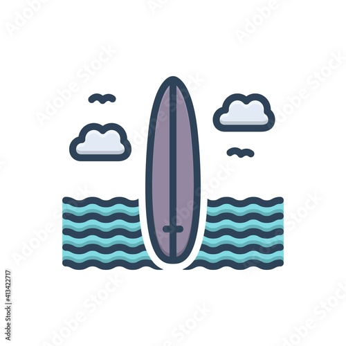 Color illustration icon for southern