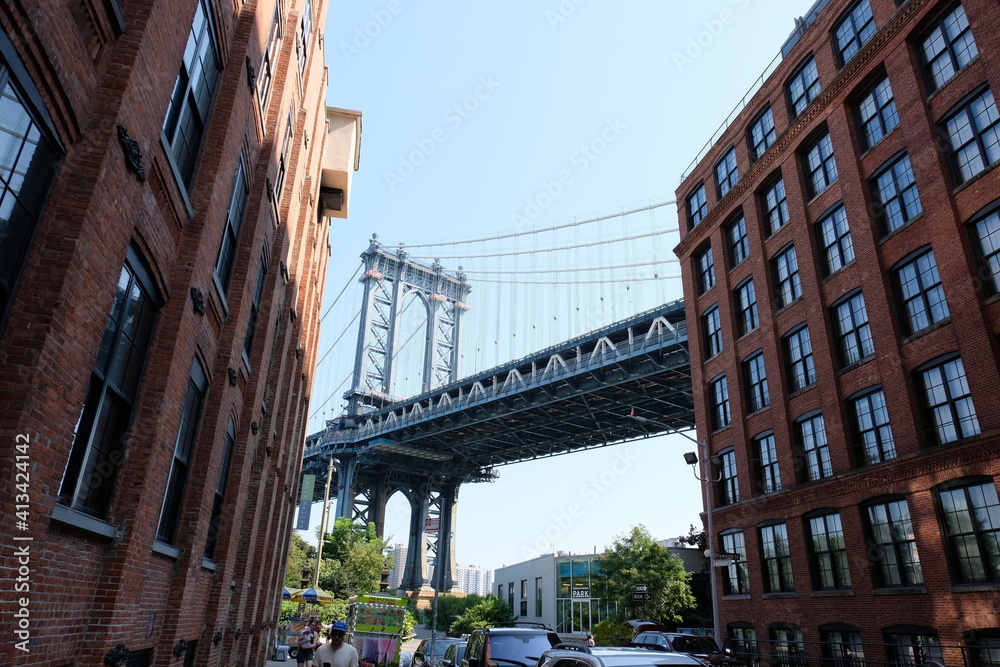 Naklejka premium Manhattan Bridge