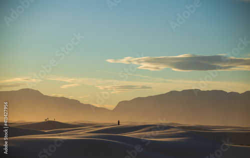 dramatic landscape photos of the largest gypsum sand dunes in the world. The White Sands National Park in the Chihuahuan desert in New Mexico. One of USA's newest national park.  © Nathaniel Gonzales