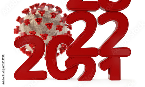 virus and red 2022 bold let...