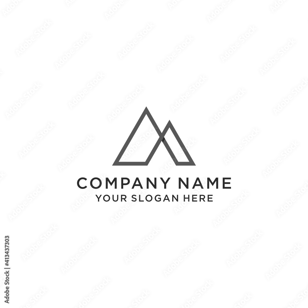 A A M mountain combination abstract letter logo design. Modern, clean and luxurious concept. A A M mountain combination abstract letter logo design. Modern, clean and luxurious concept.
