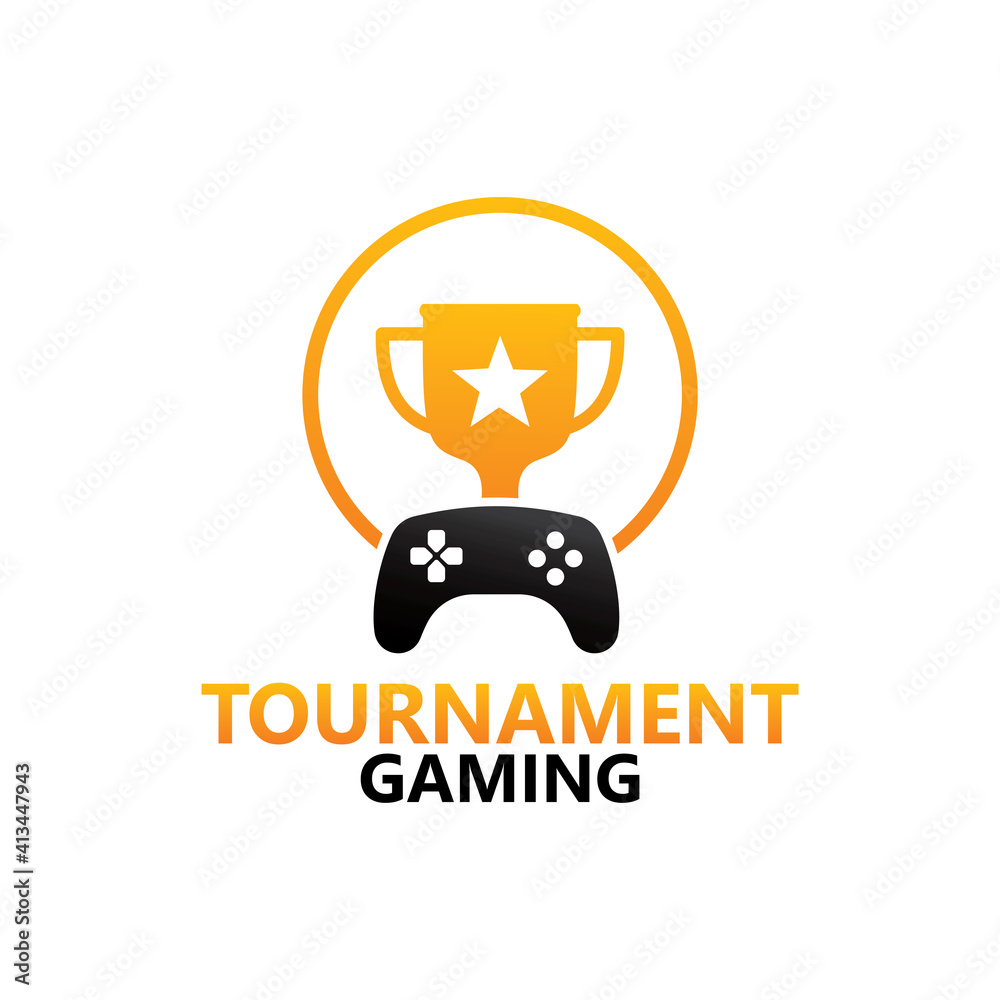 Tournament gaming logo template design