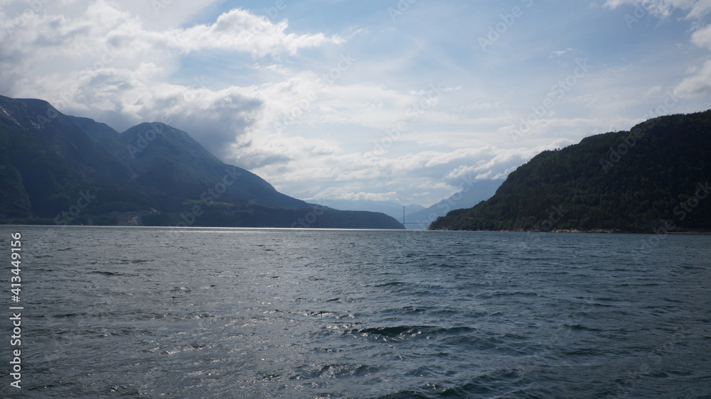 fjord in the mountains