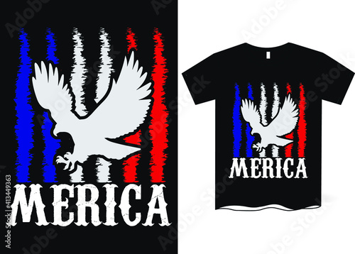 4th of July-American Independence Day T-shirt Design