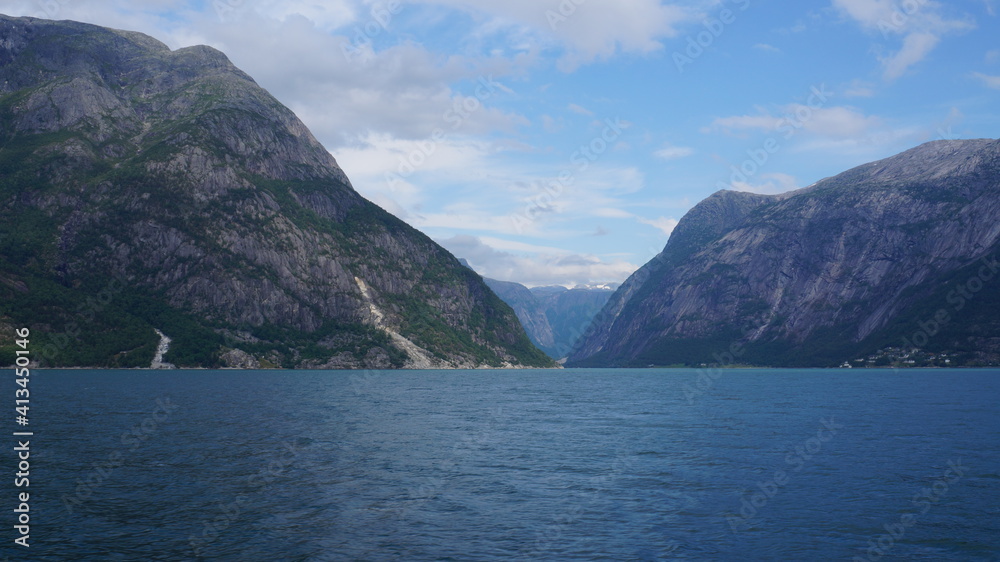 fjord in the mountains