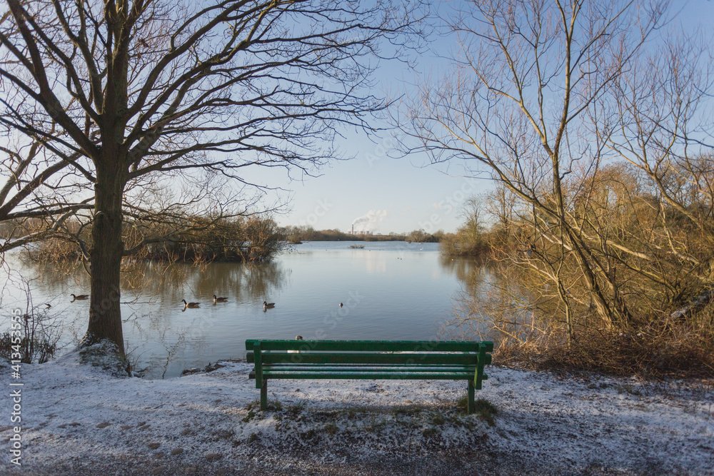 The bench at Attenborough nature reserve