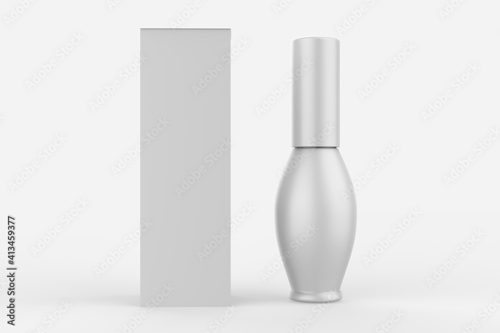 Blank cosmetic bottle for branding and mock up. 3d illustration Blank cosmetic bottle for branding and mock up. 3d illustration