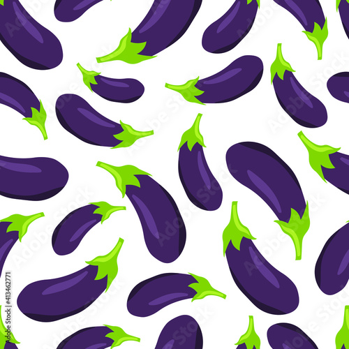 seamless background with eggplant