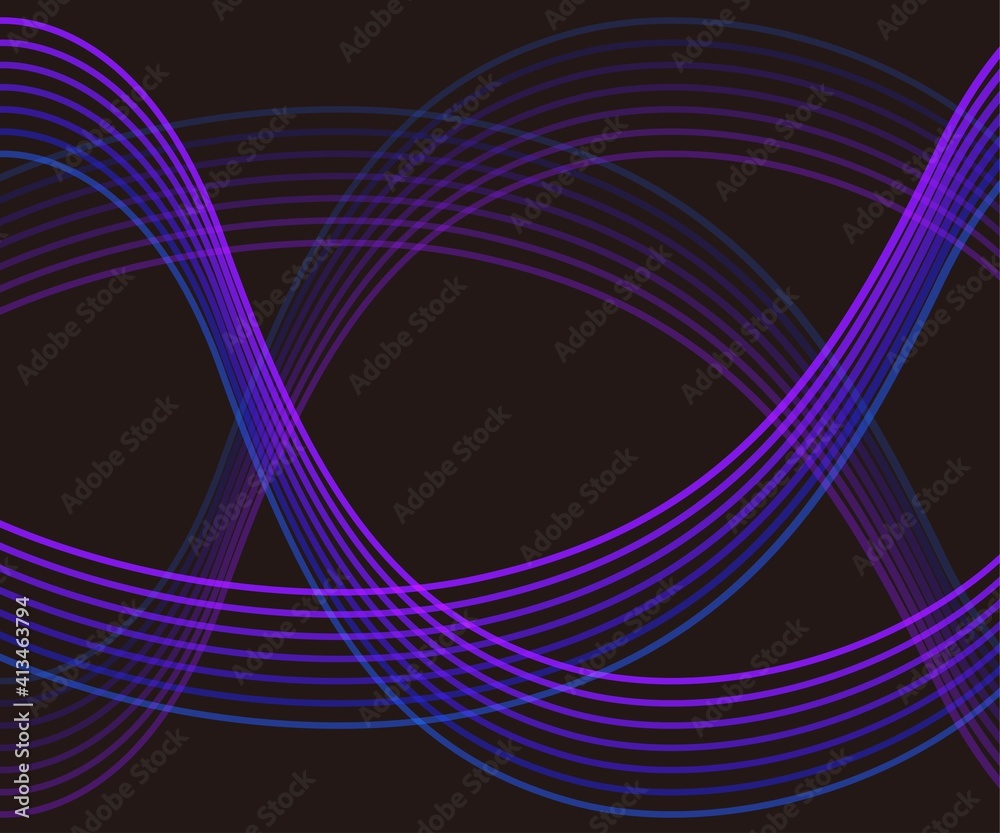 紫から青に変わるグラデーションのアブストラクト Stock Vector Adobe Stock