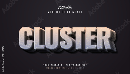 Bold Cluster Text Style Effect