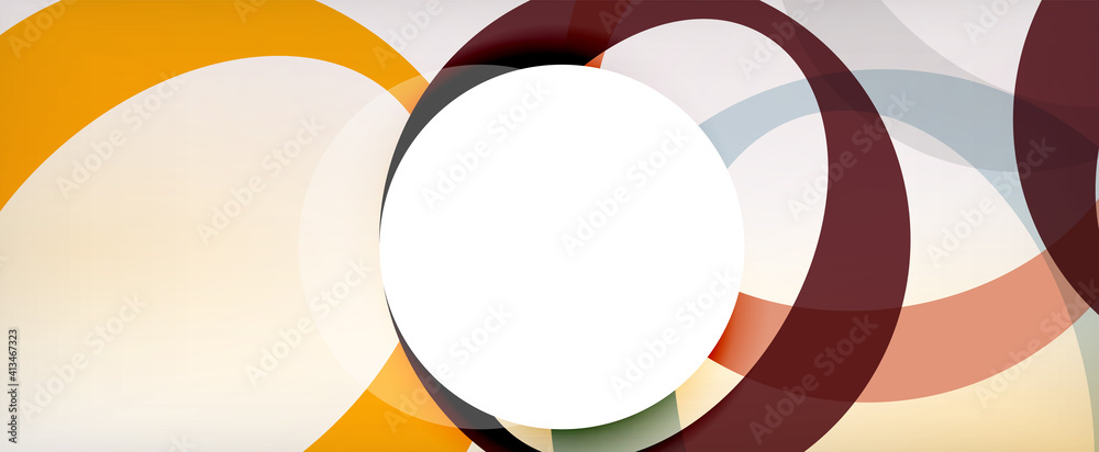 Ring geometric shapes, o letter repetition wallpaper. Abstract background for business or technology presentations, internet posters or web brochure covers Ring geometric shapes, o letter repetition wallpaper. Abstract background for business or technology presentations, internet posters or web brochure covers