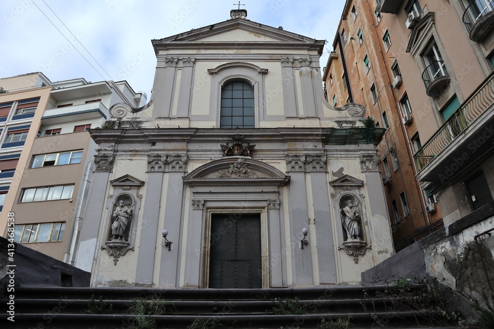 Napoli - Facciata della Chiesa di San Giorgio dei Genovesi