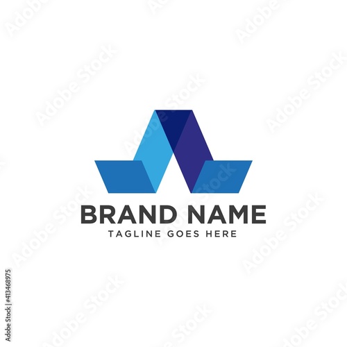 Free Download Modern initial A logo design template.  - GFXLoad