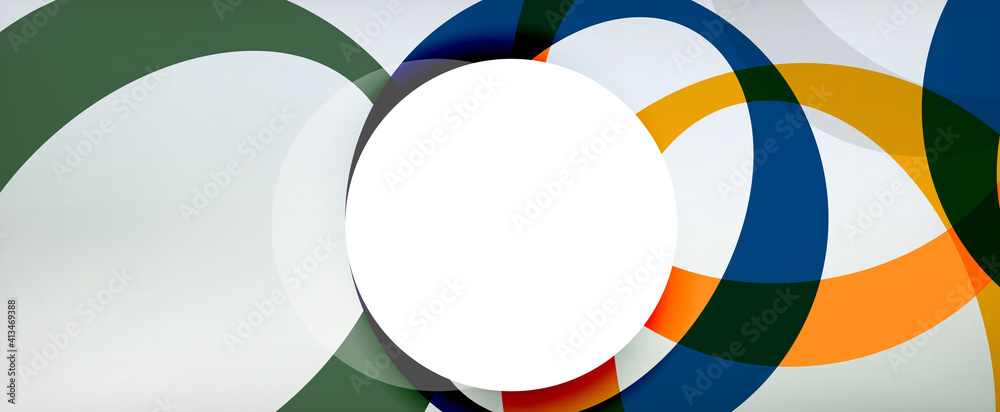 Ring geometric shapes, o letter repetition wallpaper. Abstract background for business or technology presentations, internet posters or web brochure covers Ring geometric shapes, o letter repetition wallpaper. Abstract background for business or technology presentations, internet posters or web brochure covers