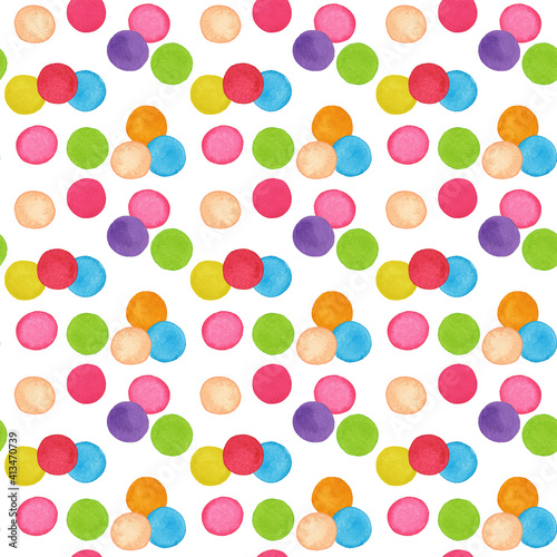 seamless pattern with colorful circles