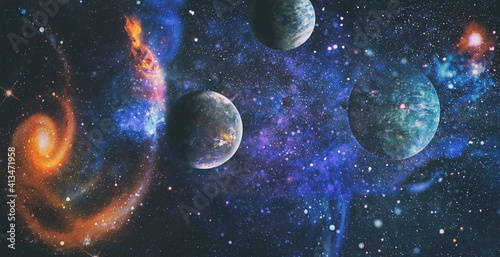 Fototapeta Naklejka Na Ścianę i Meble -  High quality space background. explosion supernova. Bright Star Nebula. Distant galaxy. Abstract image. Elements of this image furnished by NASA.	