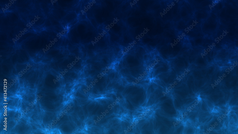 blue universe cloudy space background , blue fractal  noise 