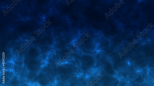 blue universe cloudy space background , blue fractal noise 