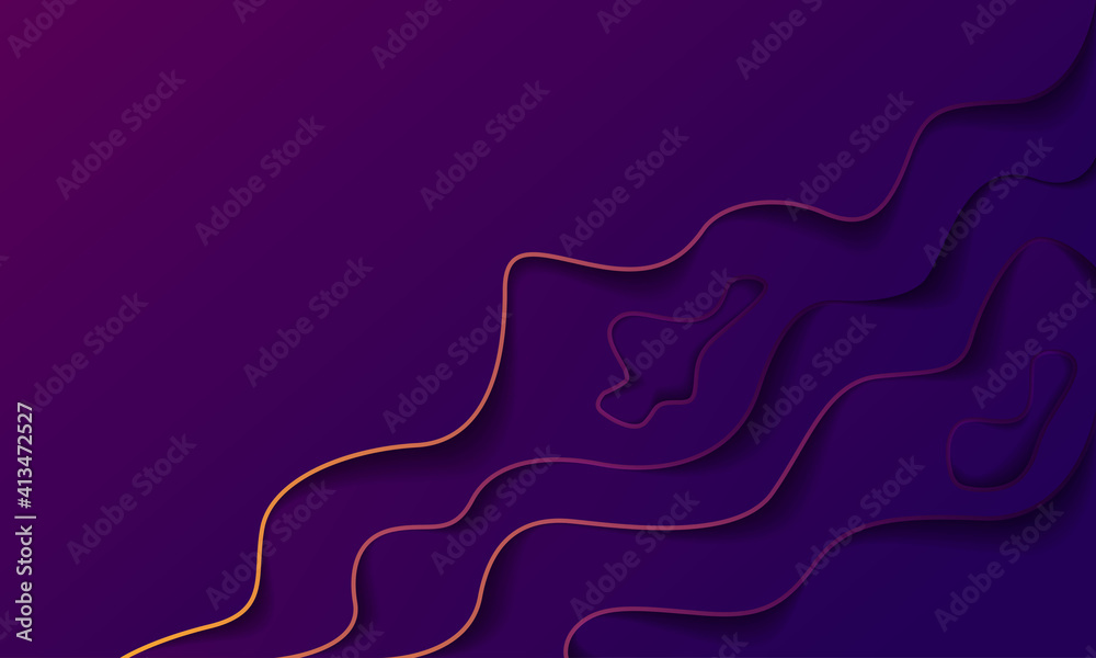Abstract paper cut dark purple background Abstract paper cut dark purple background