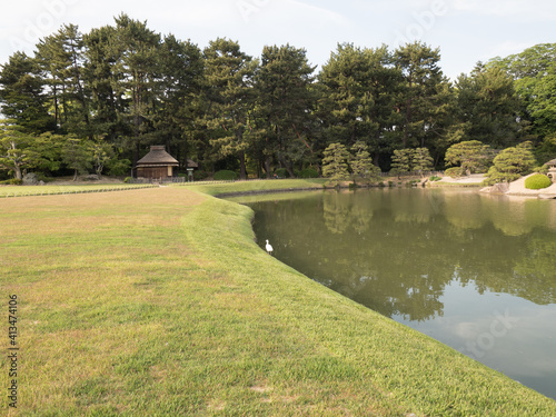 Jardín Korakuen, en Okayama, Japón